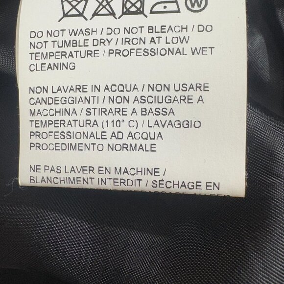 Off-White wool blend varisity jacket size Medium color black multi - Picture 8 of 10